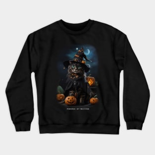 Tortie cat Halloween (I love Tortitude) Crewneck Sweatshirt